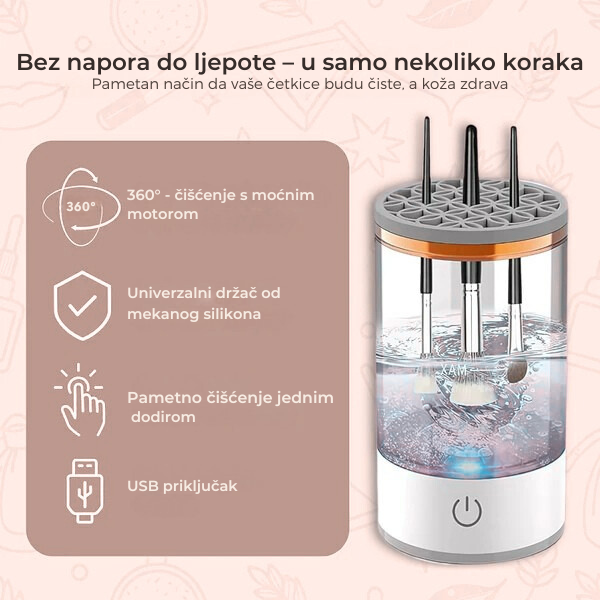 LunaBelle™ - Automatski čistač četkica za šminku